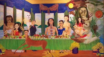 大衆的なファンタジー Painting - フリーダ・カーロ 最後の晩餐 ファンタジー